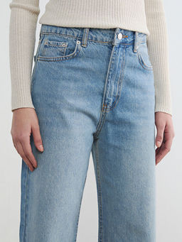 Wideleg Fit Kad?n Jean Pantolon