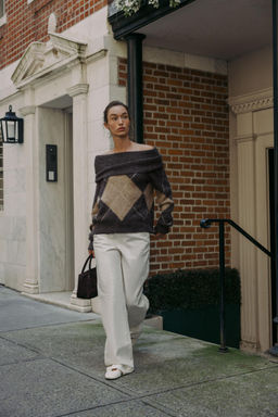 DIAMOND PATTERN STRAPLESS KNIT SWEATER - Zara фото 4