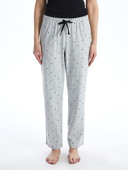 Beli Lastikli Puantiyeli Kad?n Pijama Alt