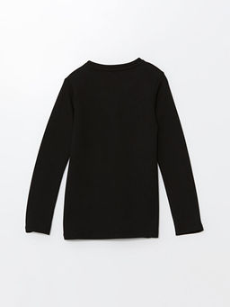 Bisiklet Yaka Basic Uzun Kollu Erkek ?ocuk ??lik - Waikiki фото 2