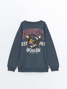 Bisiklet Yaka Erkek ?ocuk Sweatshirt - Waikiki фото 3