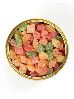 Подарочный набор новогодний в железной банке «С Новым годом»: монпансье 100 г, чай чёрный 50 г, варенье 30 г, открытка