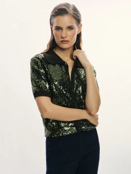 Кардиган с пайетками из вискозы / Zarina