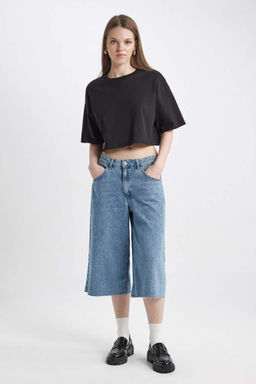 Классная базовая футболка свободного кроя с короткими рукавами - Defacto фото 2