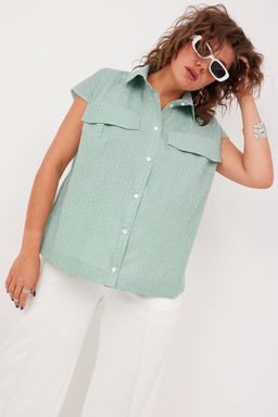 Блуза BegiModa 4125-Р шалфей