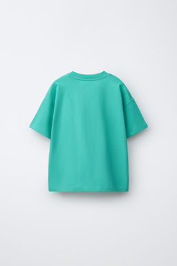 CAMISETA ESTAMPADO GRAFFITI / Verde agua - Zara фото 2