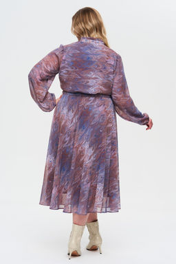 Платье Муарэ сиреневый