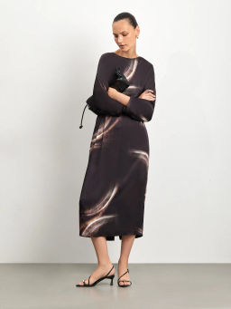 Платье-футляр с вырезом на спине, PL1584/flow