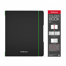 Цена за 2 шт. Тетрадь общая ученическая в съемной пластиковой обложке ErichKrause FolderBook Accent, красный, А5+, 2x48 листов, клетка  фото 20