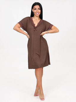 30 СОРОЧКА ЖЕНСКАЯ (Коричневый) - А-дина фото 2