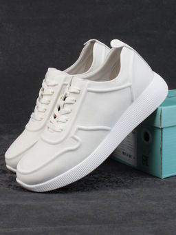 05-PDL244-2 LT. BEIGE Кроссовки женские (натуральная кожа)