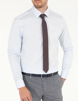 A__k Mavi Slim Fit Uzun Kollu Klasik G_mlek - Pierre cardin фото 6