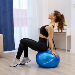 Фитбол ONLYTOP, d=55 см, 600 г, МИКС