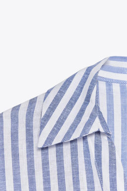 WIDE-SLEEVE LINEN BLEND SHIRT - Zara фото 32