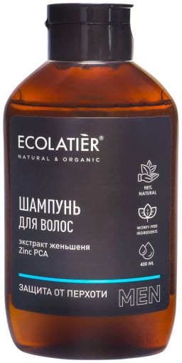 Ecolatier MAN ДЛЯ МУЖЧИН Шампунь д/волос Защита от перхоти 400мл