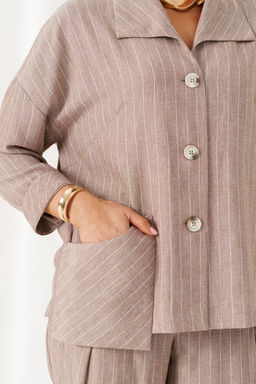 Костюм Beautiful Free 6459 полоска кофе