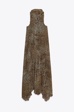 ZW COLLECTION ANIMAL PRINT HALTER DRESS - Zara фото 6