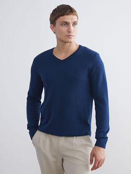 V Yaka Erkek Triko Kazak