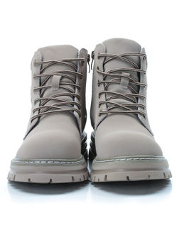 01-P8305-3 GRAY/BEIGE Ботинки демисезонные женские (натуральная кожа) - Фабричный китай фото 7