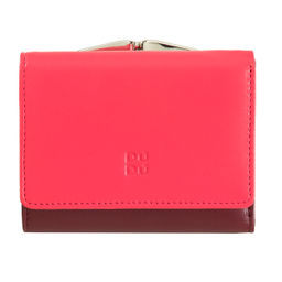 Итальянский женский кожаный кошелек DuDu серии Corsica | малиновый - Dudubags фото 2