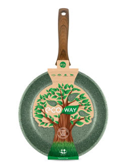 Сковорода индукционная ECO WAY несъемная ручка, 24 см - Нева металл посуда фото 7