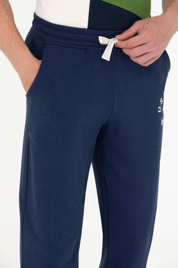 Штаны спортивные U. S. Polo Assn темно-синие из хлопка - U.s. polo assn фото 11