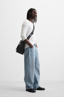 STRUCTURED RELAXED FIT JEANS - Zara фото 4