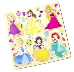 Пазлы деревянные 21*21см "Disney. Принцессы" (03971) "Десятое королевство"