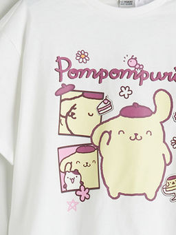 Bisiklet Yaka Pompompurin Bask?l? K?z ?ocuk Ti??rt