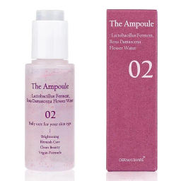 The Ampoule Lactobacillus Ferment Rosa Damascena Flower Water - Сыворотка для лица отбеливающая с экстрактом дамасской розы, 50 мл