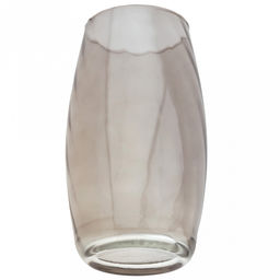 Ваза для цветов стеклянная "Лагиза" 3л, д14см, h25см, рифленная, радуга, "Прованс-1600" (Россия)