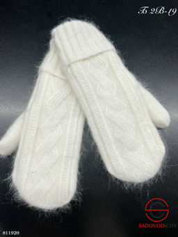 Варежки ангора внутри на байке