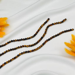 Бусины для украшений из Тигрового глаза (60 бусин) 39 см