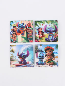 Цена за 20 шт. Блокнот «Стич» 10×10 см, 16 листов МИКС