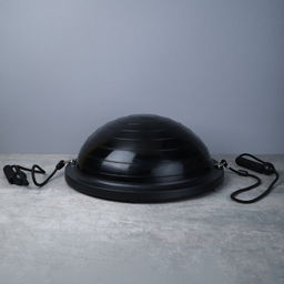 Полусфера балансировочная BOSU 46см Woohooo Drops эспандер, насос/ черный / B46Dr-BL/ уп5 - ГалеонТрейд фото 3