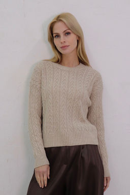 10718 Джемпер цвета льна - Martichelli фото 2