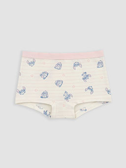 Stitch ve Angel Bask?l? K?z ?ocuk Boxer 3l? - Waikiki фото 2