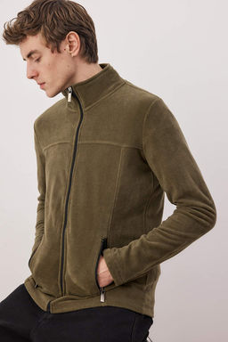 Haki Regular/Normal Kesim Fermuarl? Polar Sweatshirt TMNAW26SW00063