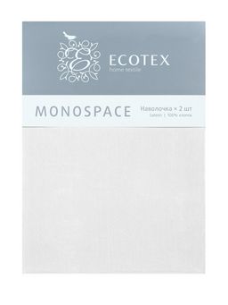 Наволочка 2 шт 70х70 см Моноспейс белый - Ecotex фото 3