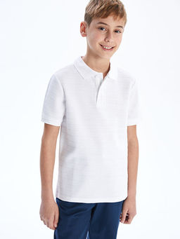 Polo Yaka Dokulu Erkek ?ocuk Ti??rt