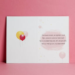 Цена за 10 шт. Открытка с тиснением С днём рождения, слонёнок на шариках, 12 х 18 см - Дарите счастье фото 2