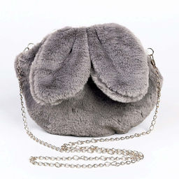 Сумка детская Зайчик, 20?20 см, серая