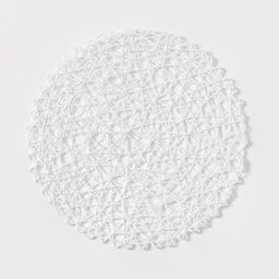 Цена за 12 шт. Салфетка сервировочная на стол Доляна Одуванчик, 3838 см, цвет белый  фото 5