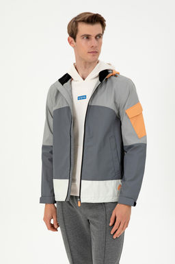 Пальто мужское U.S. Polo Assn серое  фото 8