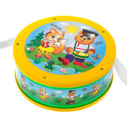 Цена за 2 шт. Игрушечный барабан, для детей, МИКС