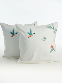Комплект наволочек бязь - Колибри, цвет белый 50х70