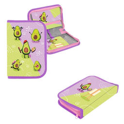 Пенал школьный, 1 секция, 14×21×4 см «Авокадо стайл»