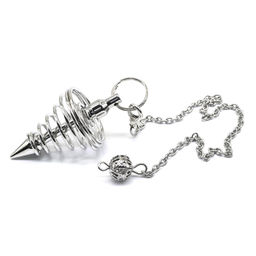 Маятник для биолокации на цепочке серебристый