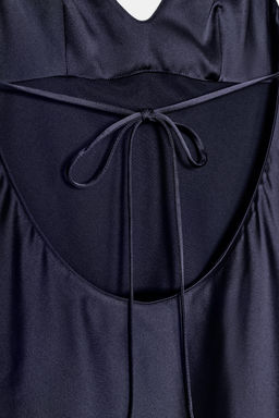 ASYMMETRIC SATIN LACE DRESS - Zara фото 7