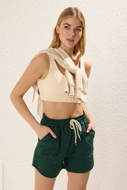 TRENDYOLMILLA Antrasit Nak?sl? Straight K?sa Sort & Bermuda TWOSS25SR00041  фото 3